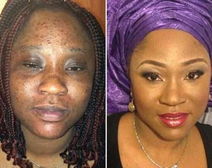 makeup transformations of women